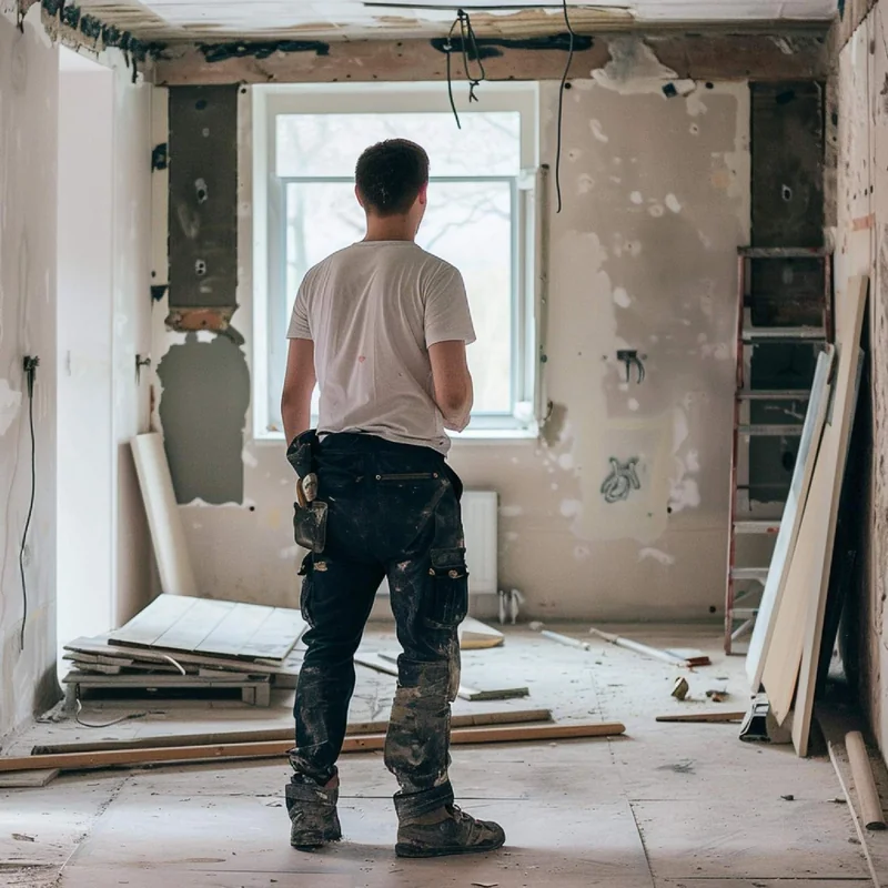 Reforma interior de una vivienda en obras